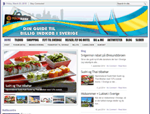 Tablet Screenshot of billigtisverige.dk